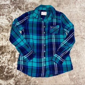 Justice Flannel, Size 14
